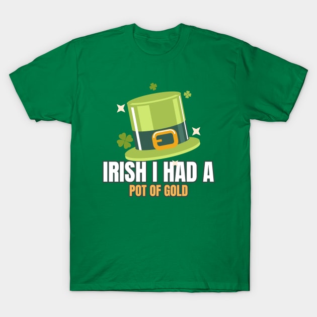 leprechaun Hat Pot Of Gold T-Shirt by Tip Top Tee's